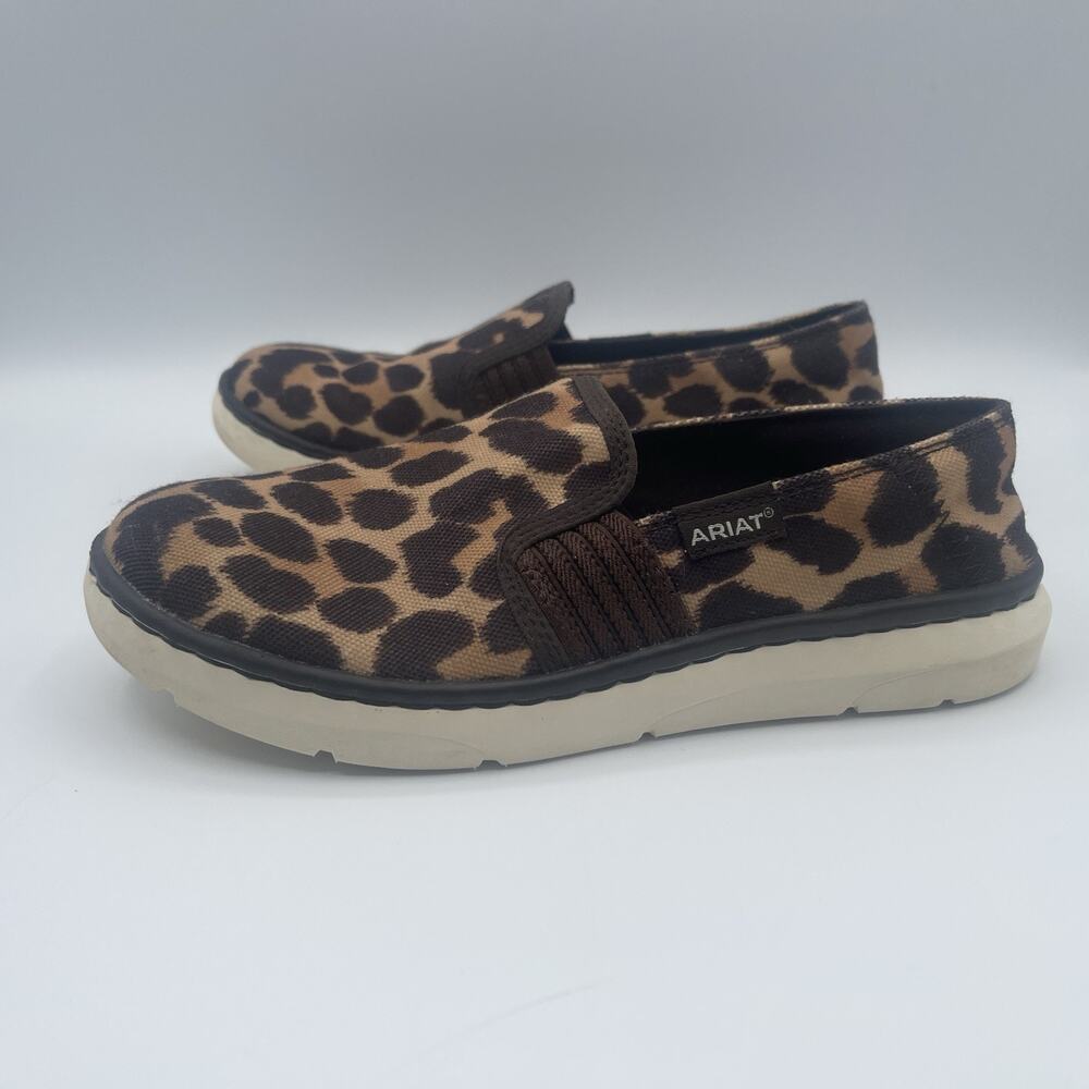 ARIAT‎ RYDER WOMENS CHEETAH PRINT SLIP ON 6.5B